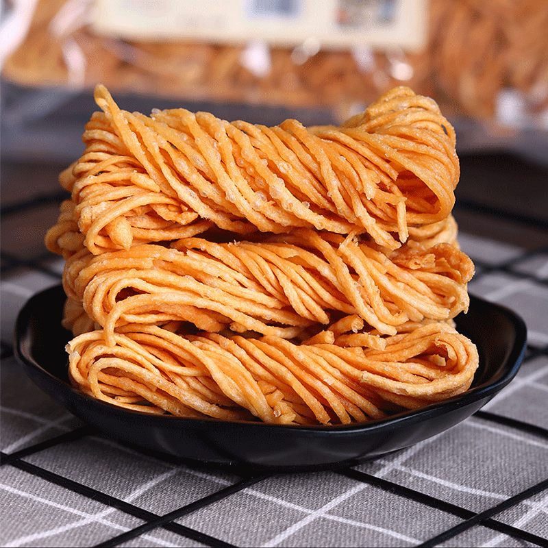 徐州特产小金丝馓子细油炸散子油撒子酥安徽山东河南麻油茶馓麻花