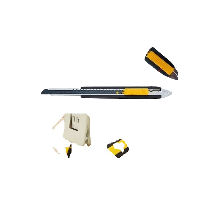 爱利华贴墙布墙纸壁布专用不锈钢美工贴膜刀片工具黑钢加长