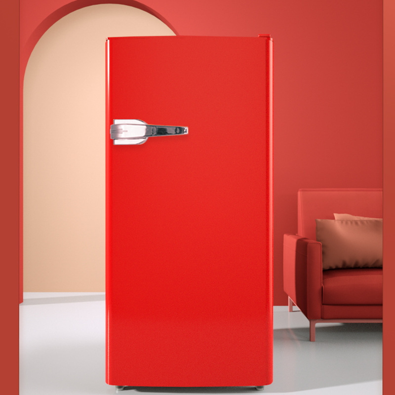 志高98升单门复古小型电冰箱家用节能冷藏冷冻美妆化妆品迷你宿舍