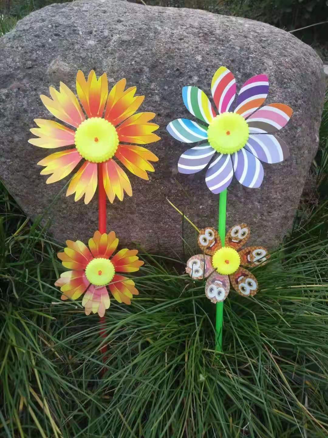 w15花风车儿童玩具风车彩色风车传统玩具景区地摊两元店货源批发