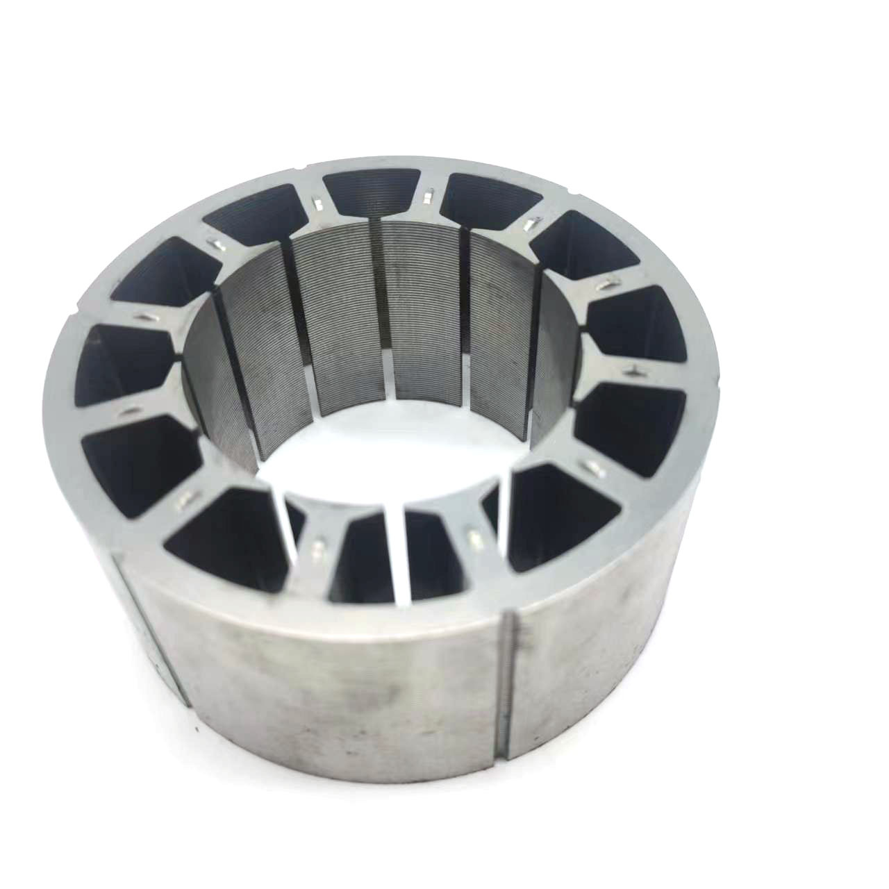 裕辉五金无叶风扇无刷直流电机定子铁芯塑胶配套 线切割马达铁芯