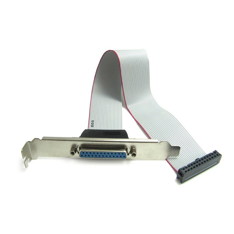 DB25并口线 DB25挡板打印机数据线 LPT引线 DB25并口连接打印机线