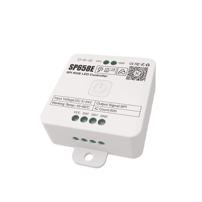 SP658E 幻彩LED灯控制器 可通过米家智能小爱语音控制 双APP控制