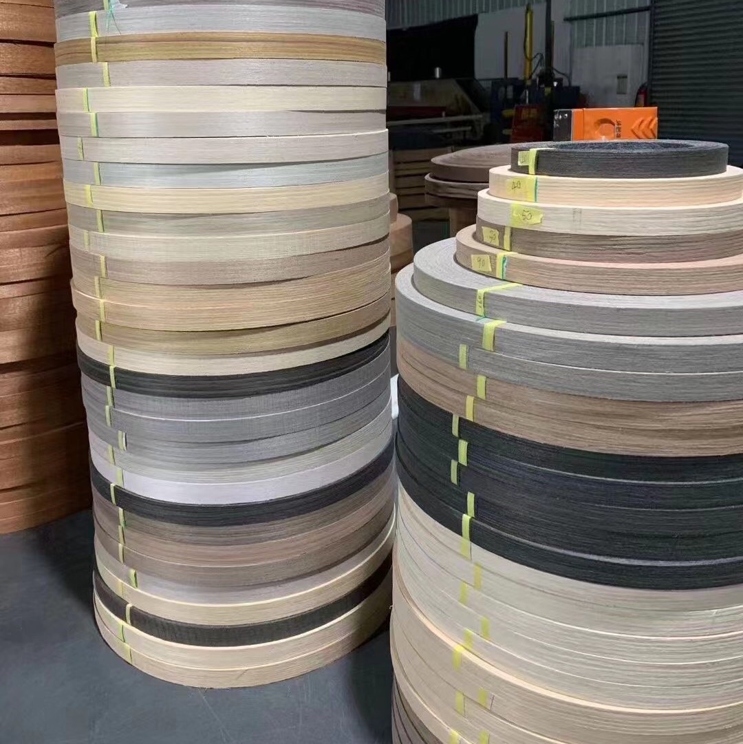 现货批发天然水洗黑胡桃实木皮封边条家具木门板装饰面板一件代发