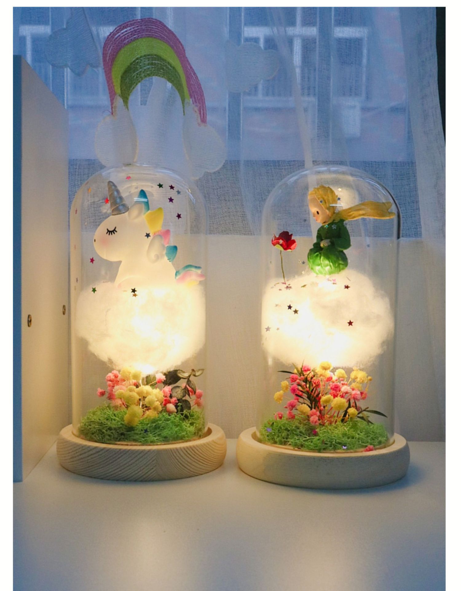 diy手工云朵夜灯材料包梦幻少女心摆件独角兽装饰小王子生日礼物