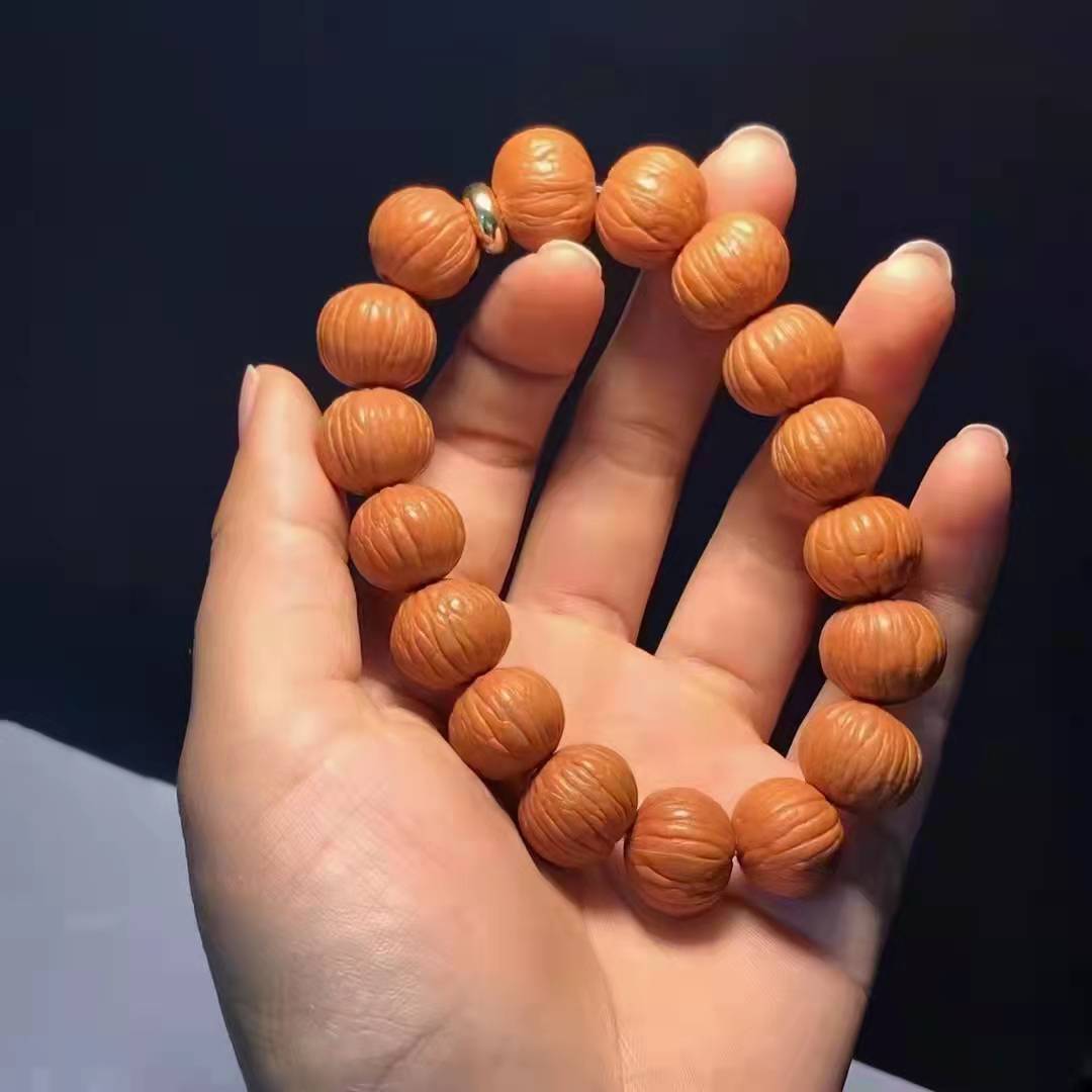 土豪猴头凤羽猴头核桃单圈文玩猴头108长串猴头手串 大量批发
