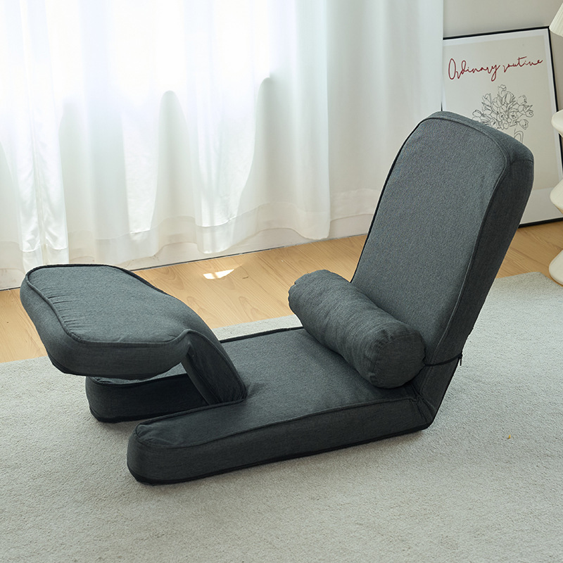Lazy Sofa Tatami Reclinable Bay Window Balcony Height Back/Waist Support Multi-Functional Small Sofa Folding Chair