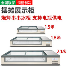 冰柜台式冷藏展示柜小型移动夜市冷藏保鲜三轮车摆摊冰箱卧式冷柜