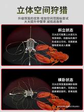 钓蟹套圈钓螃蟹钓青蟹大闸蟹笼钓钩自动捕蟹套河蟹网套-