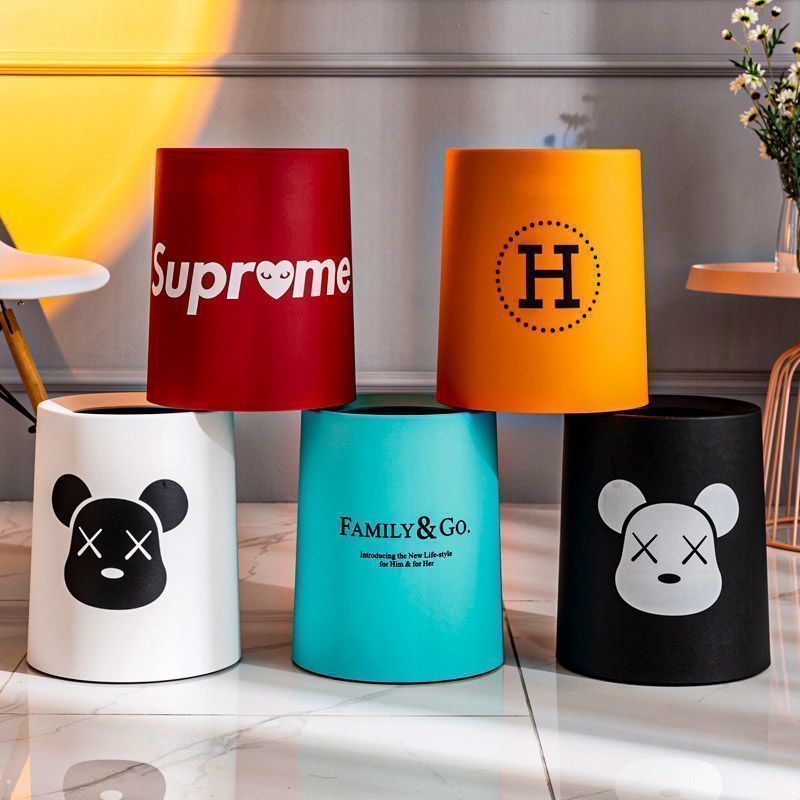 Nordic Trash Can Home Light Luxury Living Room Bedroom Creative Cute Modern Simple Toilet Bathroom Ins Style