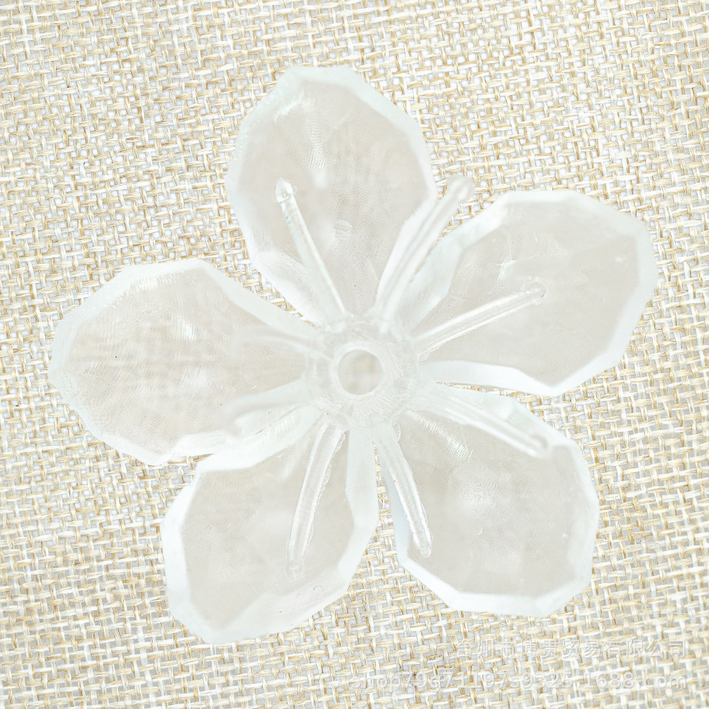 led彩灯闪灯串灯挂件插件灯节日灯串配件桃花大樱 花仿真花朵透明