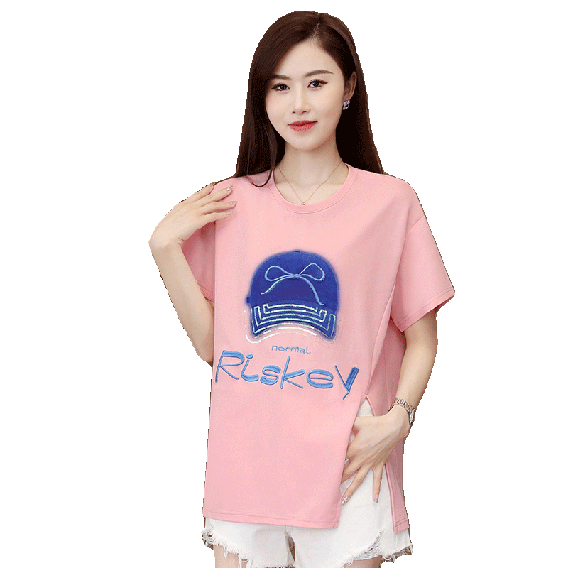 短袖t恤2024新款今年流行时尚宽松百搭体恤女装洋气减龄夏款上衣