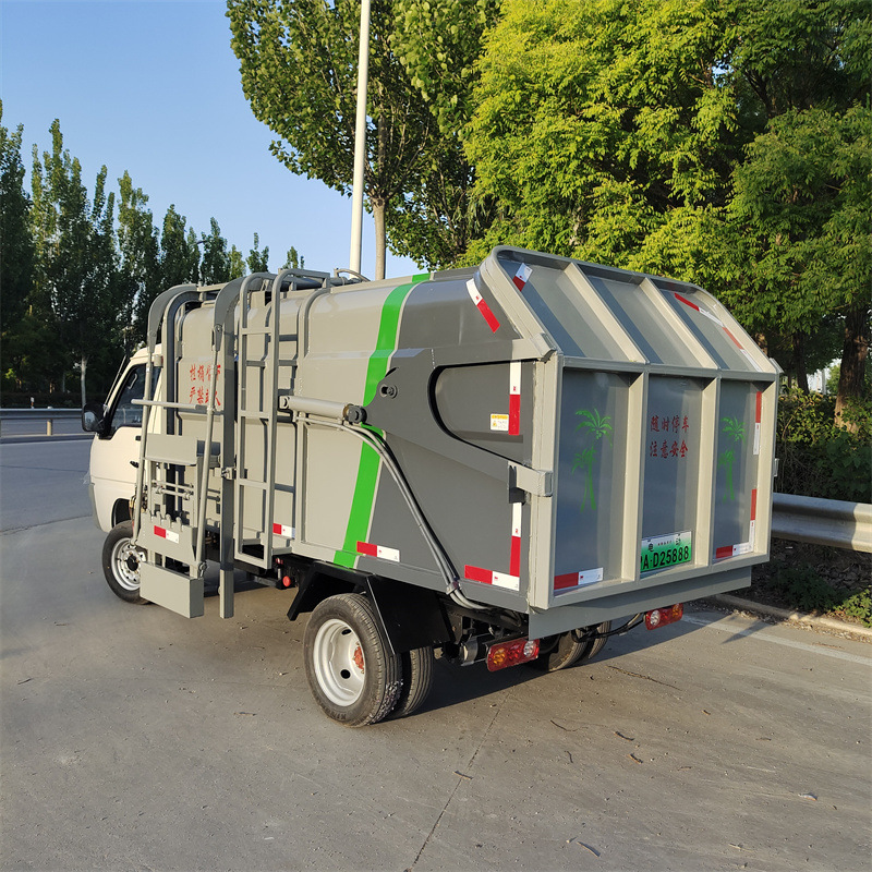 现货挂桶垃圾车 垃圾清运车 4方5方电动四轮垃圾车-阿里巴巴