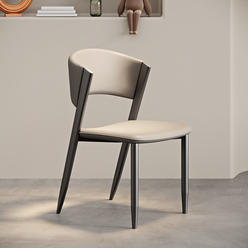 意式餐椅家用轻奢现代简约极简书桌椅凳子设计师款高级感餐桌椅子