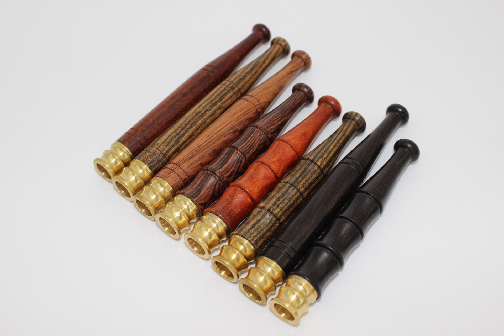 红木烟嘴循环型不锈钢拉杆过滤芯双过滤黑檀木粗细两用款烟具烟嘴