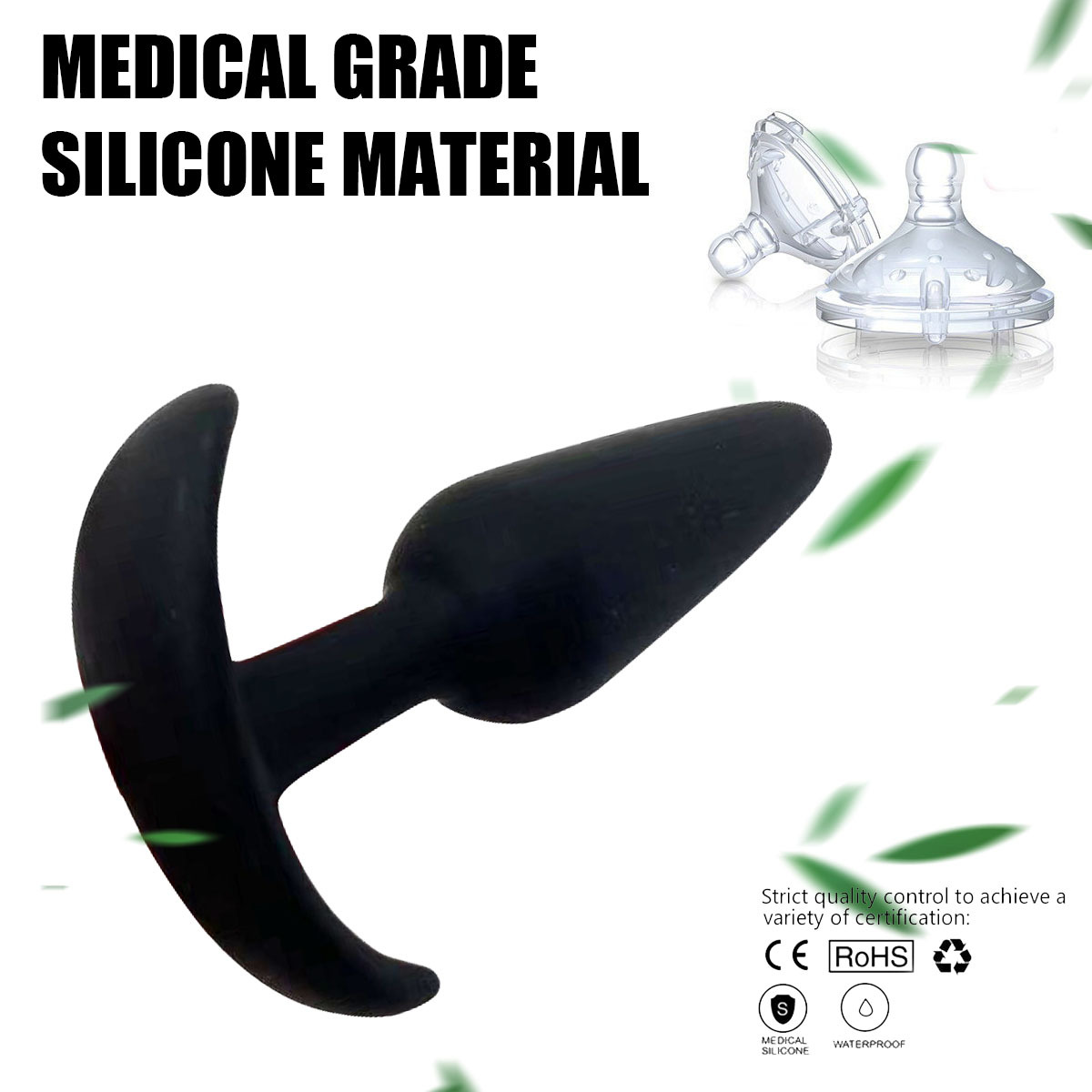 Small Entry Silicone Genie Butt Plug Go out Portable Men's and Women's Foreign Trade Venezuela Adult Sex Product