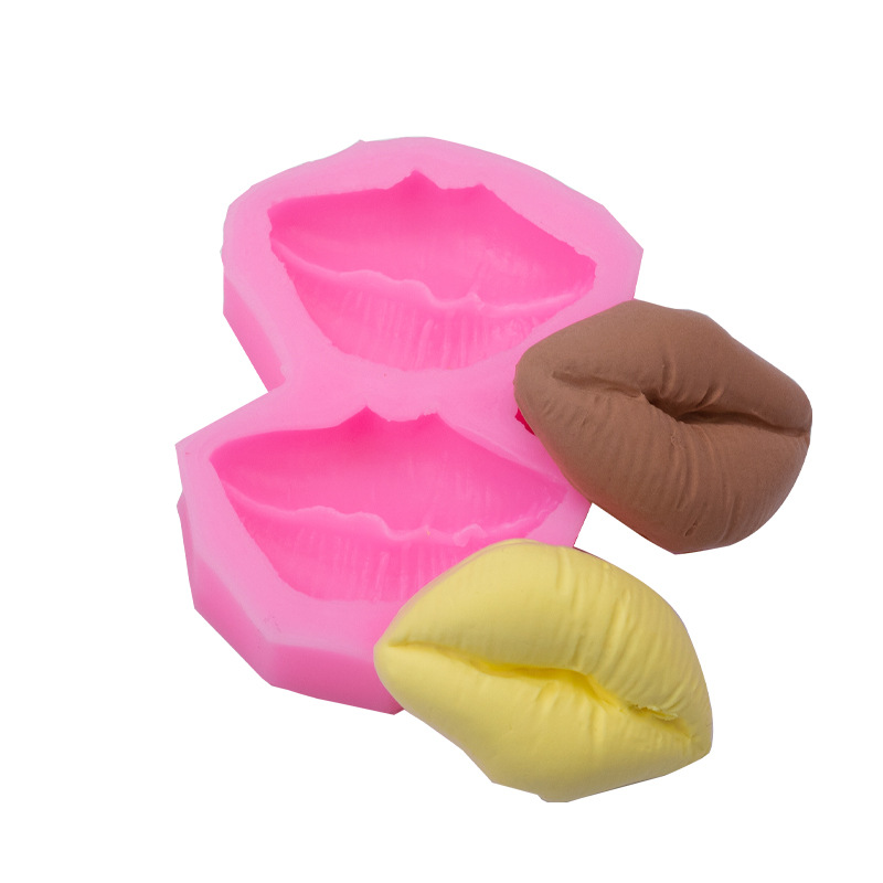 Scissors Comb Hair Dryer Hair Dressing Tool Fondant Baking Silicone Mold Perfume Bottle Bag Love Sexy Lips