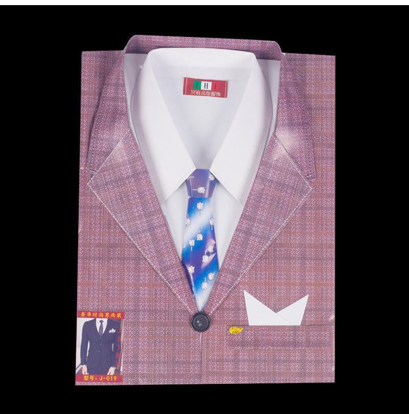 寒衣节冥衣服男士西装套装衣服祭祀烧纸用品冥府纸扎冥币纸钱黄纸