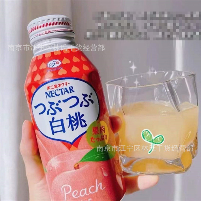 进口不二家25%果汁白桃水蜜桃子果肉饮料380g*24瓶/箱-阿里巴巴