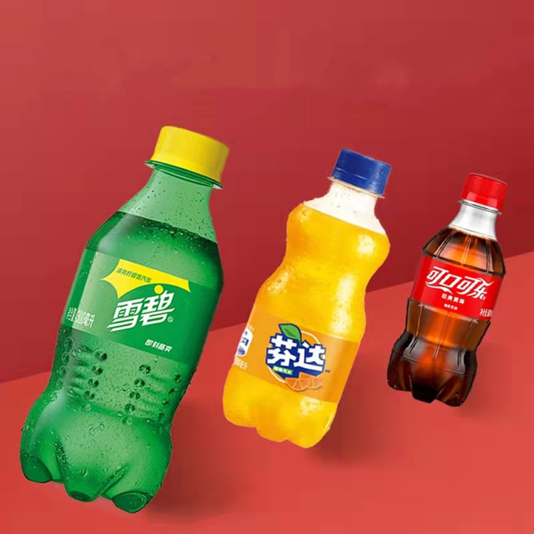 可口可乐300ml*24瓶 可乐 雪碧 芬达迷你装碳酸汽水饮料整箱批发