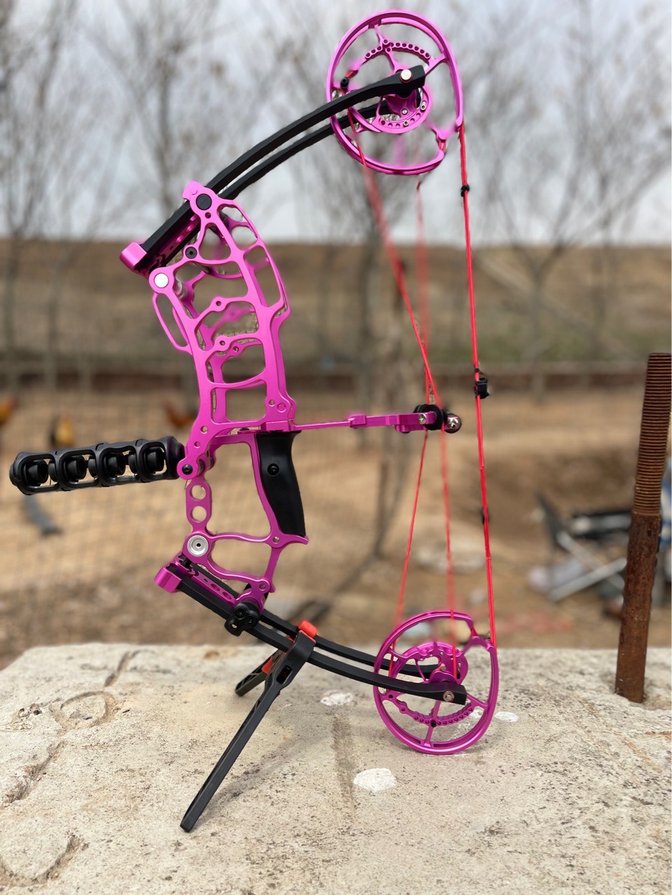 恶棍两用复合弓射箭射钢珠弓户外短轴弓箭射击运动器材比赛套装弓