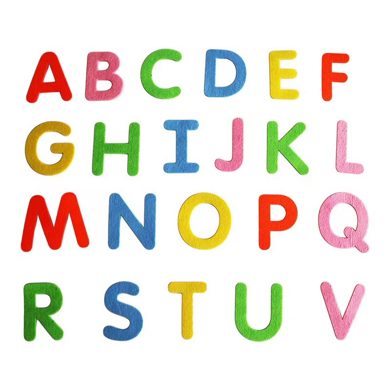幼儿园儿童英文字母26个字母装饰diy教具不织布拼音教学
