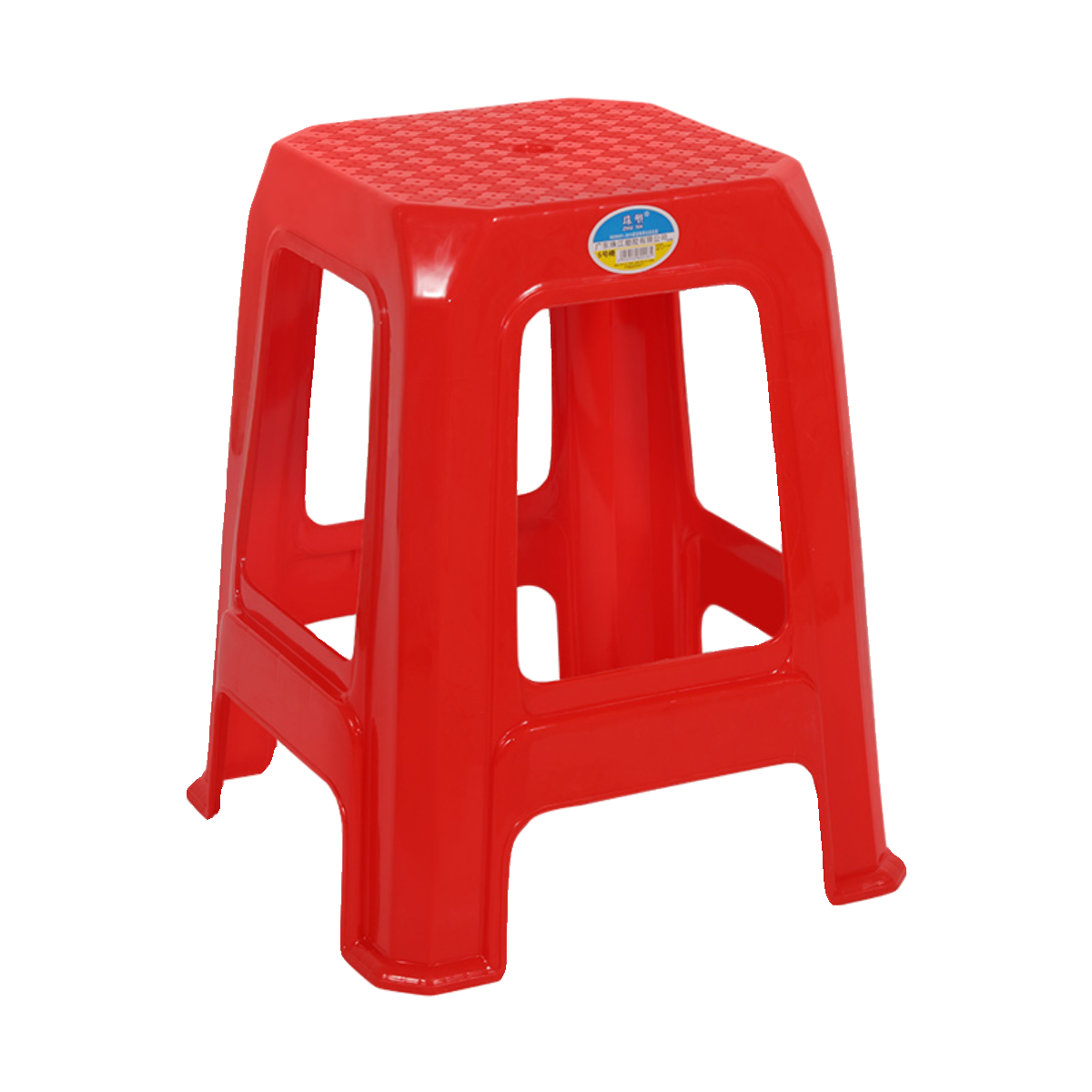 5号塑料凳子加厚家用胶凳可叠放成人椅子方凳餐椅高凳民族风