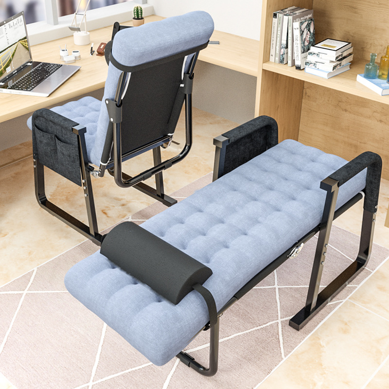 办公室折叠躺椅午休午睡靠背懒人休闲椅子可调节家用舒服便携沙发
