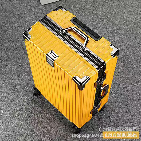Sili Kangaroo Luggage Trolley Case Universal Wheel Suitcase Aluminum Frame Password Suitcase One Piece Dropshipping Manufacturer Batch