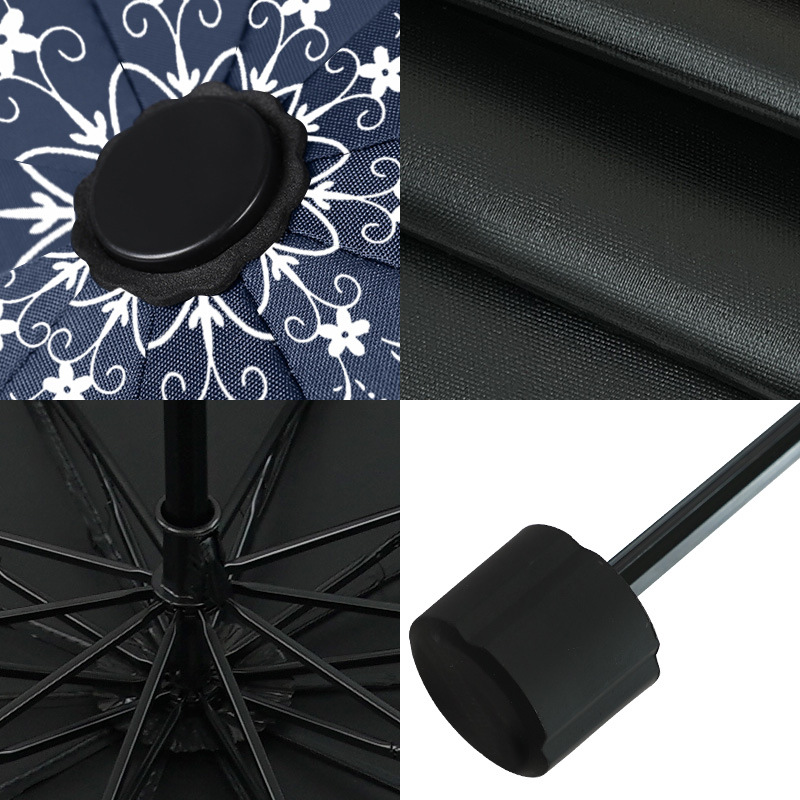 Umbrella Sunny and Rainy Dual-Use Manual Windproof Ins Automatic Sun-Proof Double plus-Sized Taihao Sun Umbrella Gift Umbrella