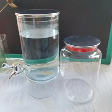 带龙头热饮冷饮玻璃罐自助餐果汁桶玻璃饮料罐凉水壶家用大容量