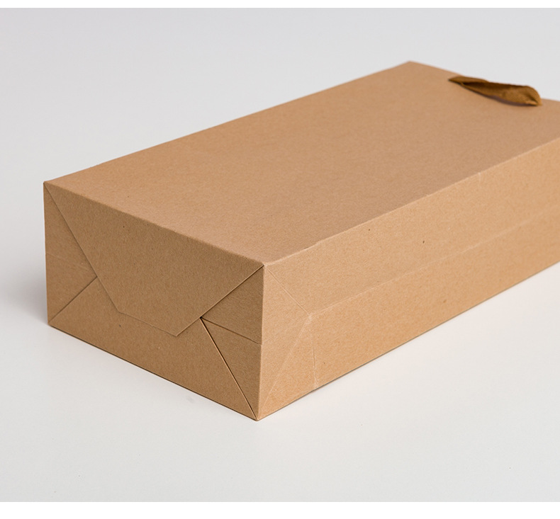 现货牛皮纸手提袋红酒礼袋印logo葡萄酒礼袋酒类精美包装购物袋