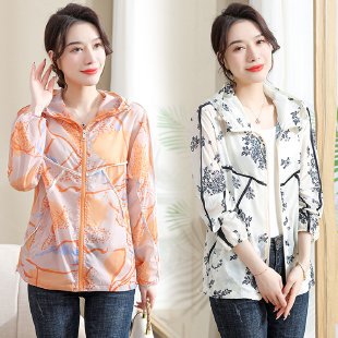 30岁年轻妈妈装防晒衣夏季薄款中年防晒服女长袖百搭中老年外套夏