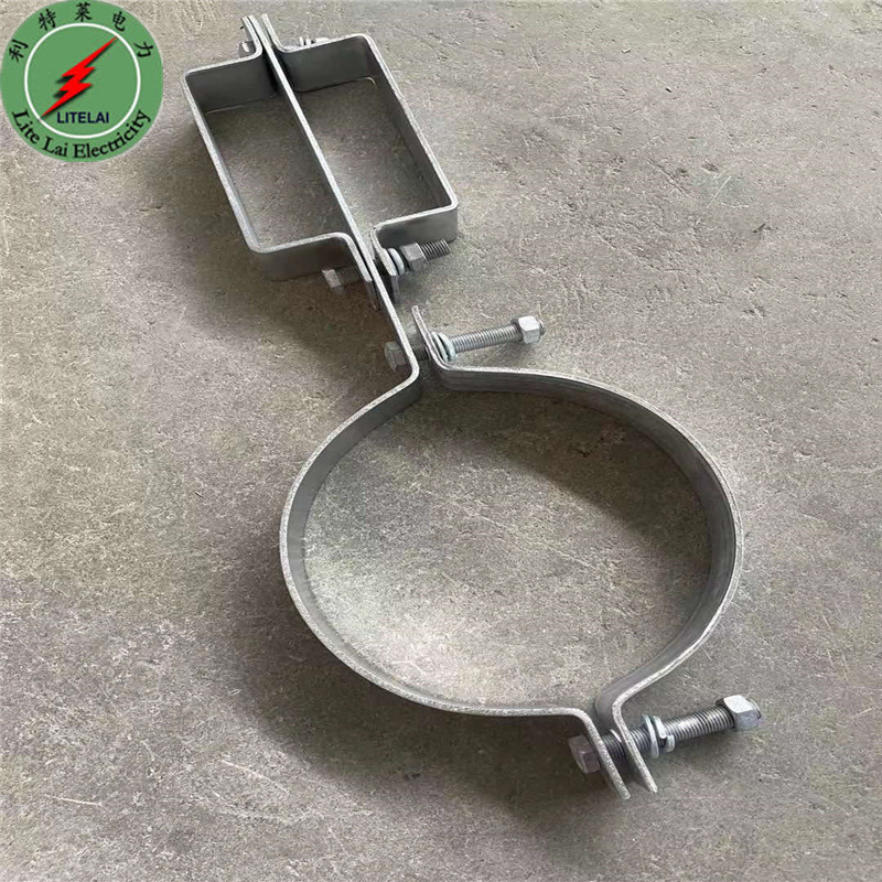 电杆抱箍扁铁抱箍桥架抱箍热镀锌水泥杆用抱箍 电力抱箍紧固件