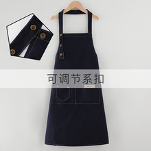 美甲店围裙可logo印字美容院日式家用厨房工作服防油