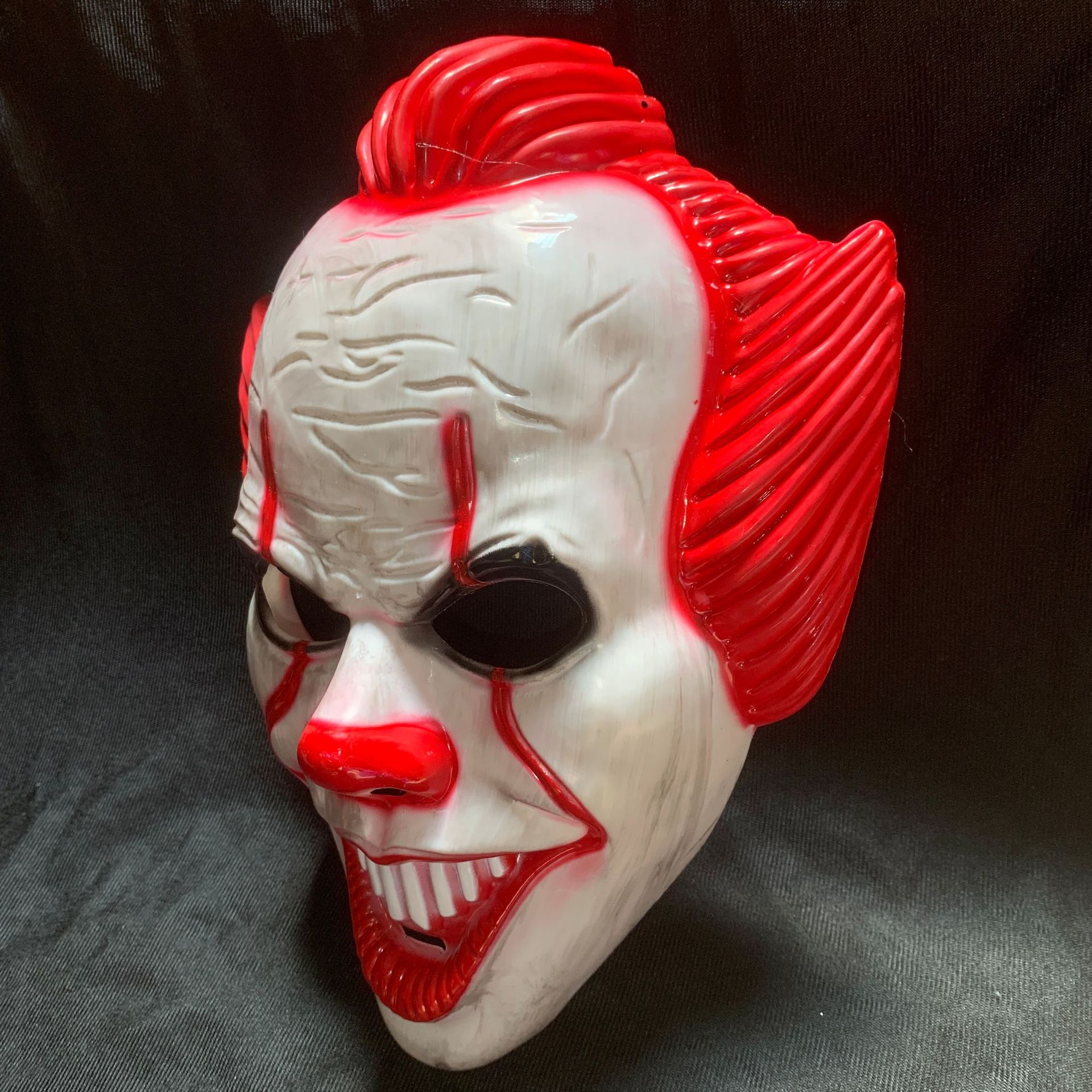 万圣节新款小丑回魂夜热销派对恐怖吓人密室逃亡真人npc小丑面具