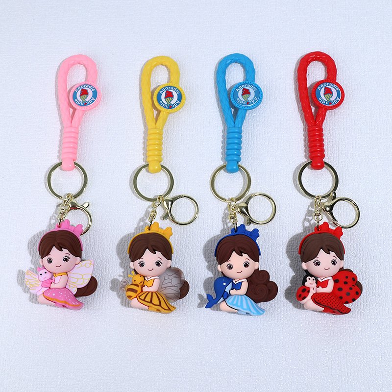 Cartoon Cute FARCENT Silicone Doll Keychain Car Pendant Refined Personalized Schoolbag Car Pendant Small Gift