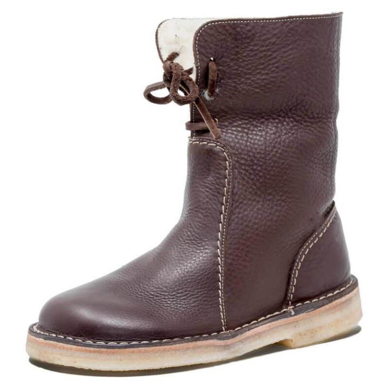 In Stock Cotton Boots 2020 Winter New European and American plus Size 43 Versatile Mid-Calf Boots Women's Casual Snow Martin