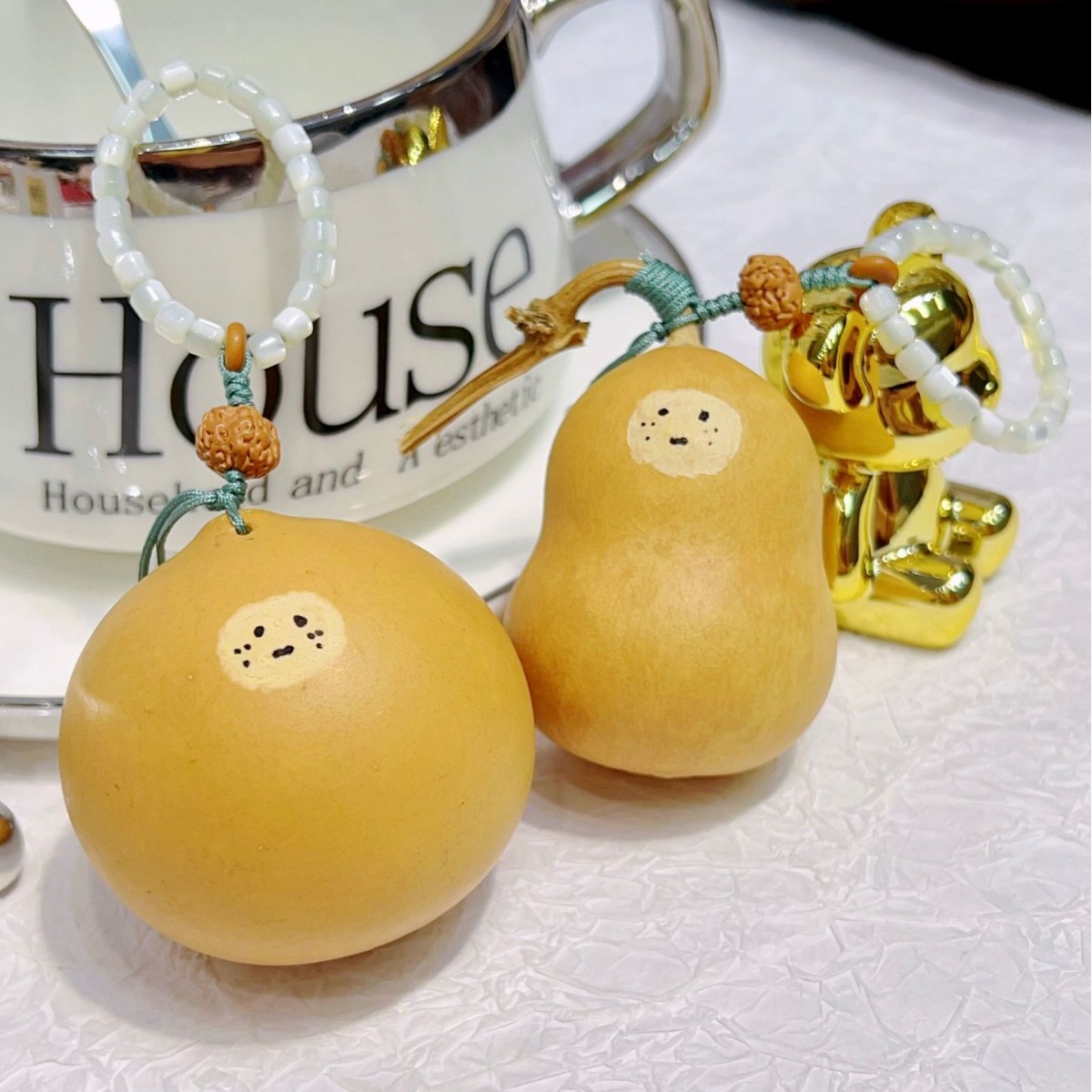 可爱鸡蛋葫芦小表情两款 小金刚可爱葫芦手捻包 包挂挂件情侣同款