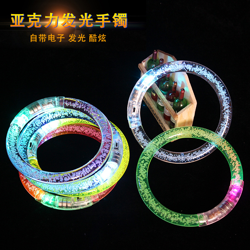 Acrylic Flash Bracelet Jewelry Luminous Bracelet Light Stick Party Cheering Props Children's Toys