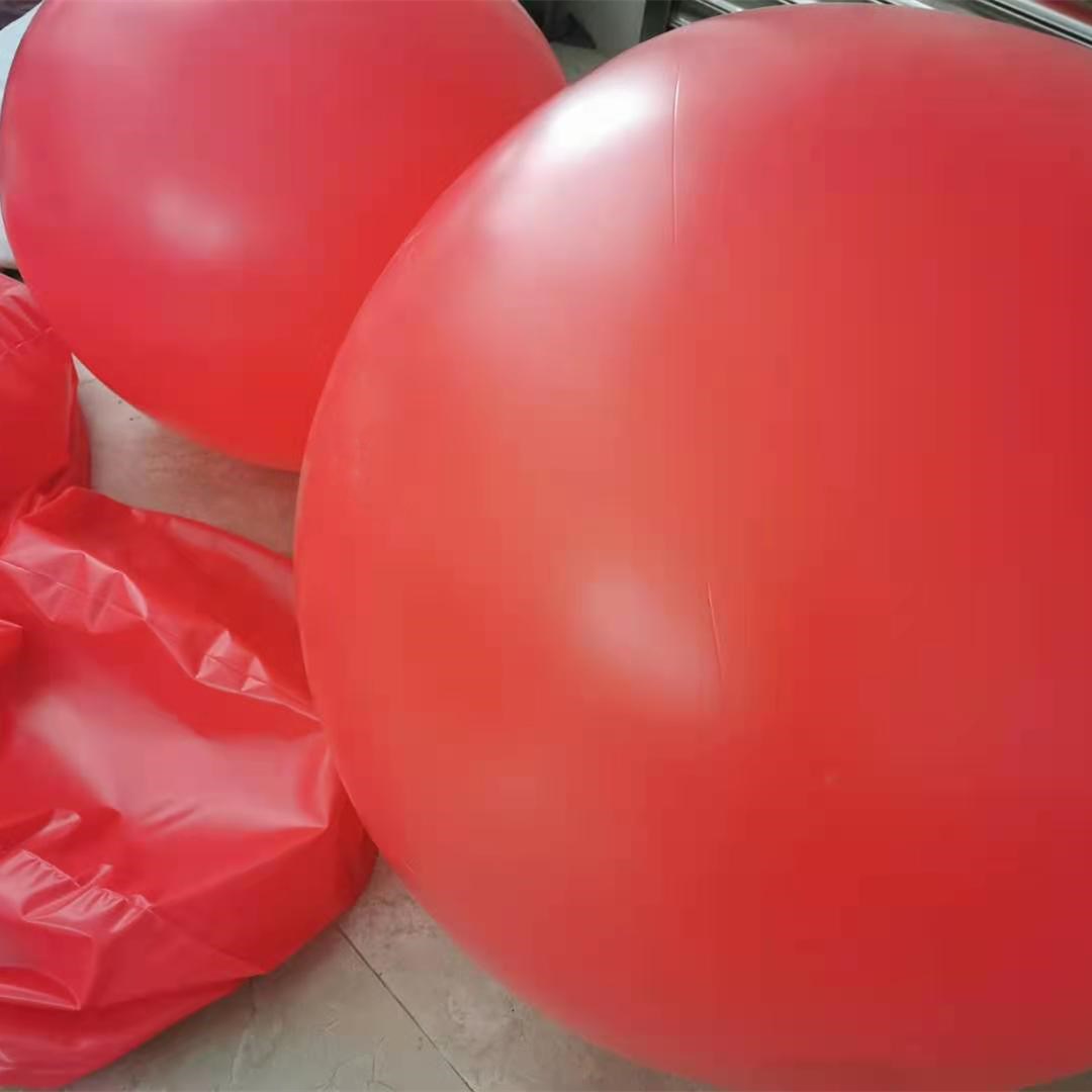 充气pvc球升空球大气球广告球logo大型空飘氦气球2米哑光白球