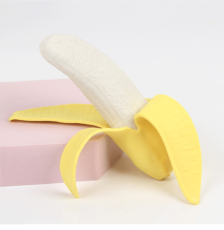拉拉香蕉新型解压神器玩具可拉伸快回弹减压香蕉发泄水果玩具批发