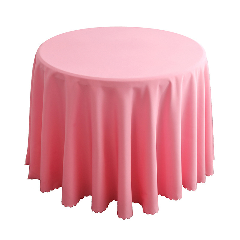 Wholesale Hotel Meeting Wedding Banquet Home Nordic Style Hot Tablecloth Solid Color round Tablecloth Polyester Tablecloth