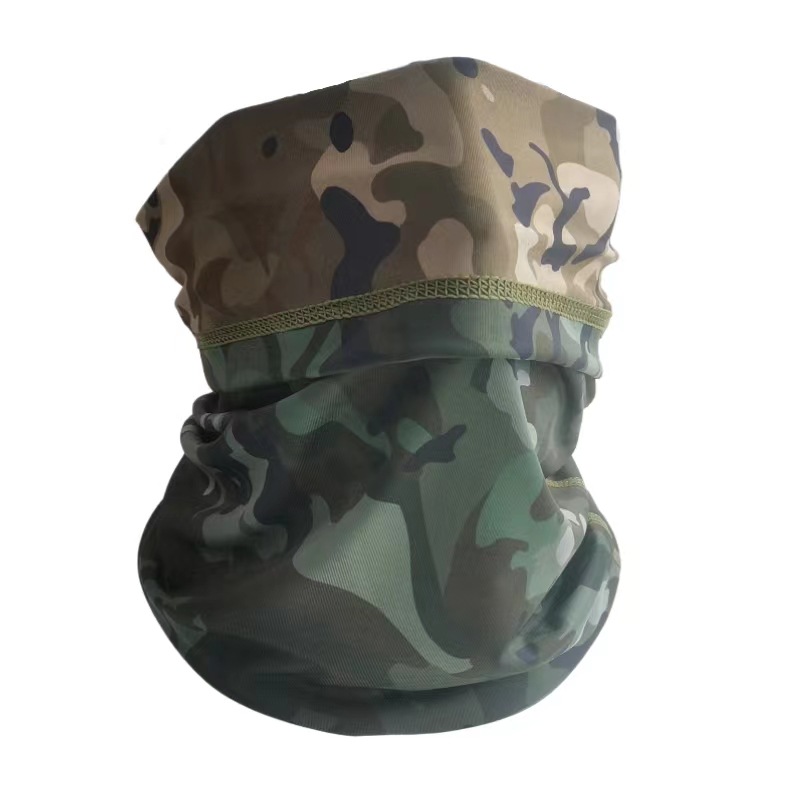 21 Style Double-Sided Camouflage Mask Dustproof Summer Sun Protection Ice Silk Neckerchief Cover Sun Protection Face Mask