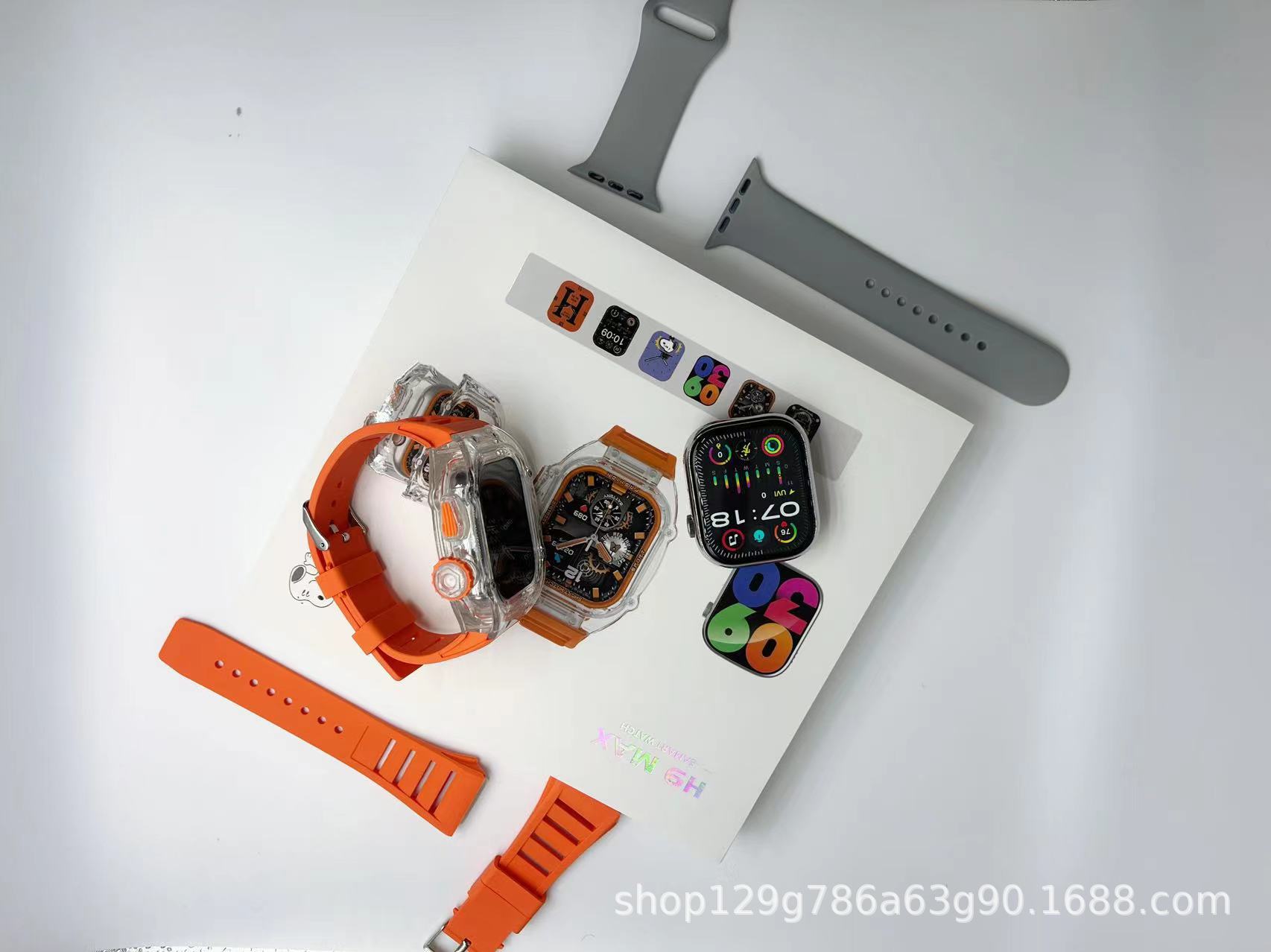 H9 Max Smart Watch S8ultra IWatch Modified Richard Transparent Case Cross-Border New Arrival Hot Sale