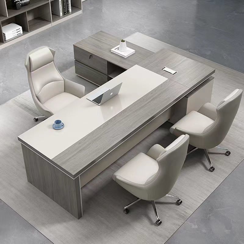 Fashion Boss Desk Office Desk Simple Office Furniture President Executive Desk Manager Executive Desk and Chair Combination Large Class