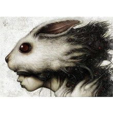 新款恐怖兔子diy满钻装饰钻石画外贸批发厂家直发 亚马逊跨境代发