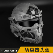 WoSporT 内置通讯耳机  防雾风扇 可替换镜片 W突击纯色头盔