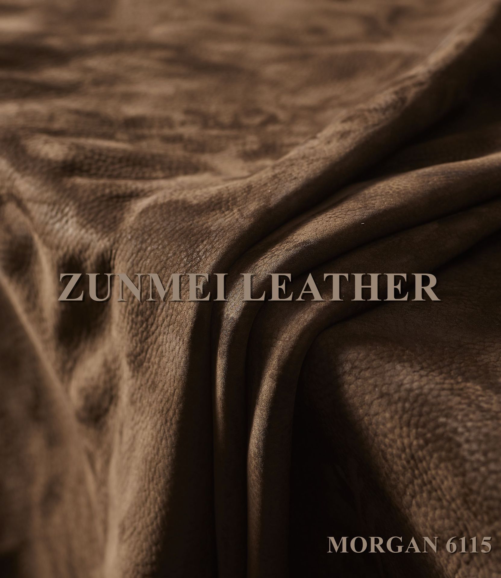 中厚摔纹磨皮现货 沙发专用磨砂皮 深咖啡色磨砂皮现货供应