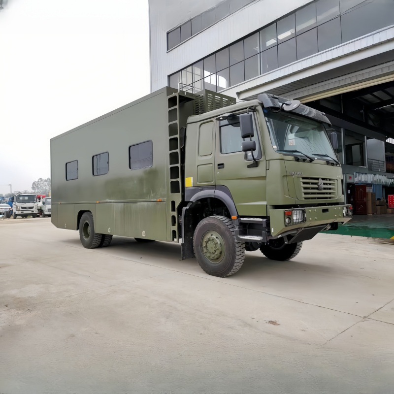 重汽牌移动宿营车 保障方舱通讯指挥消防车 应急野外宿营车-阿里巴巴